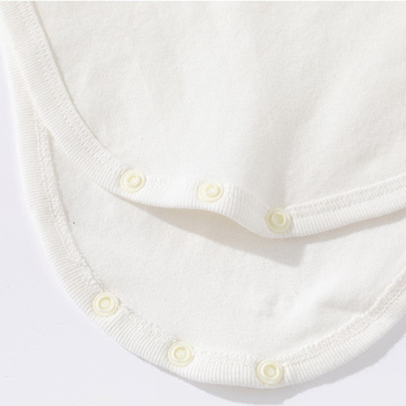 Infants Girls White Cotton Bodysuit