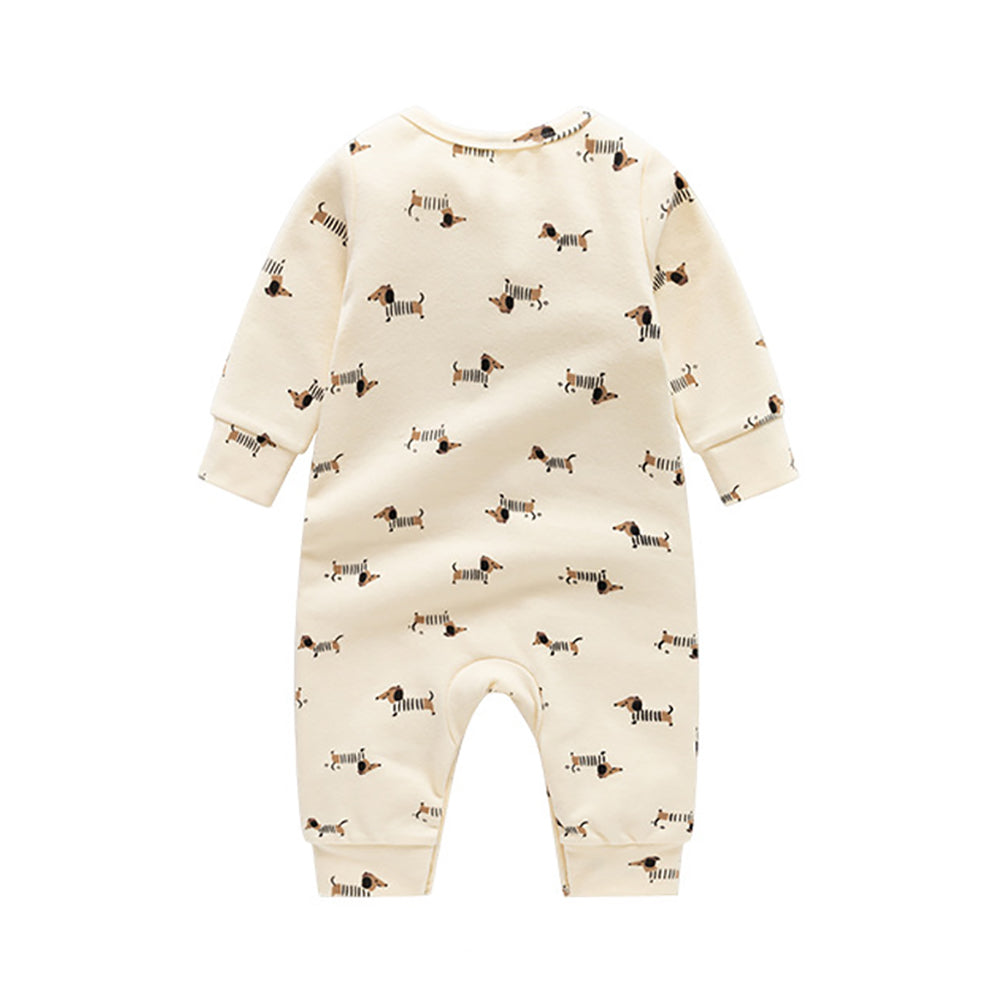 Boys Printed Cotton Rompers