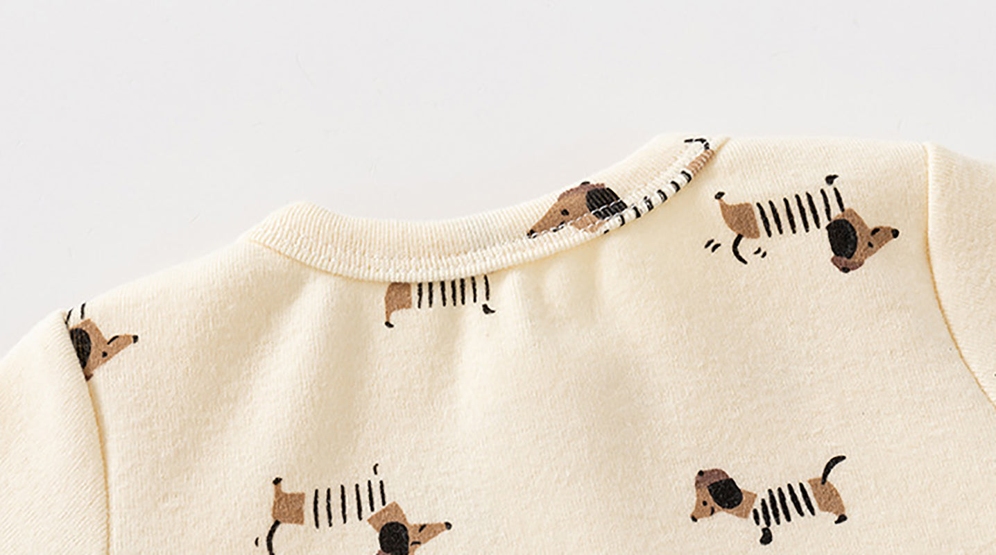 Boys Printed Cotton Rompers
