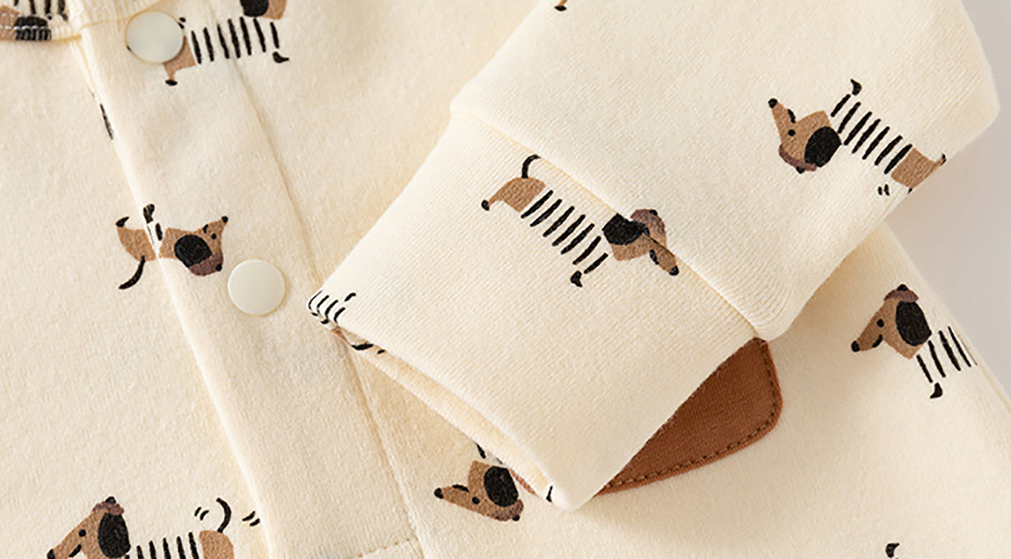 Boys Printed Cotton Rompers
