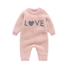 Girls Printed Round Neck Rompers