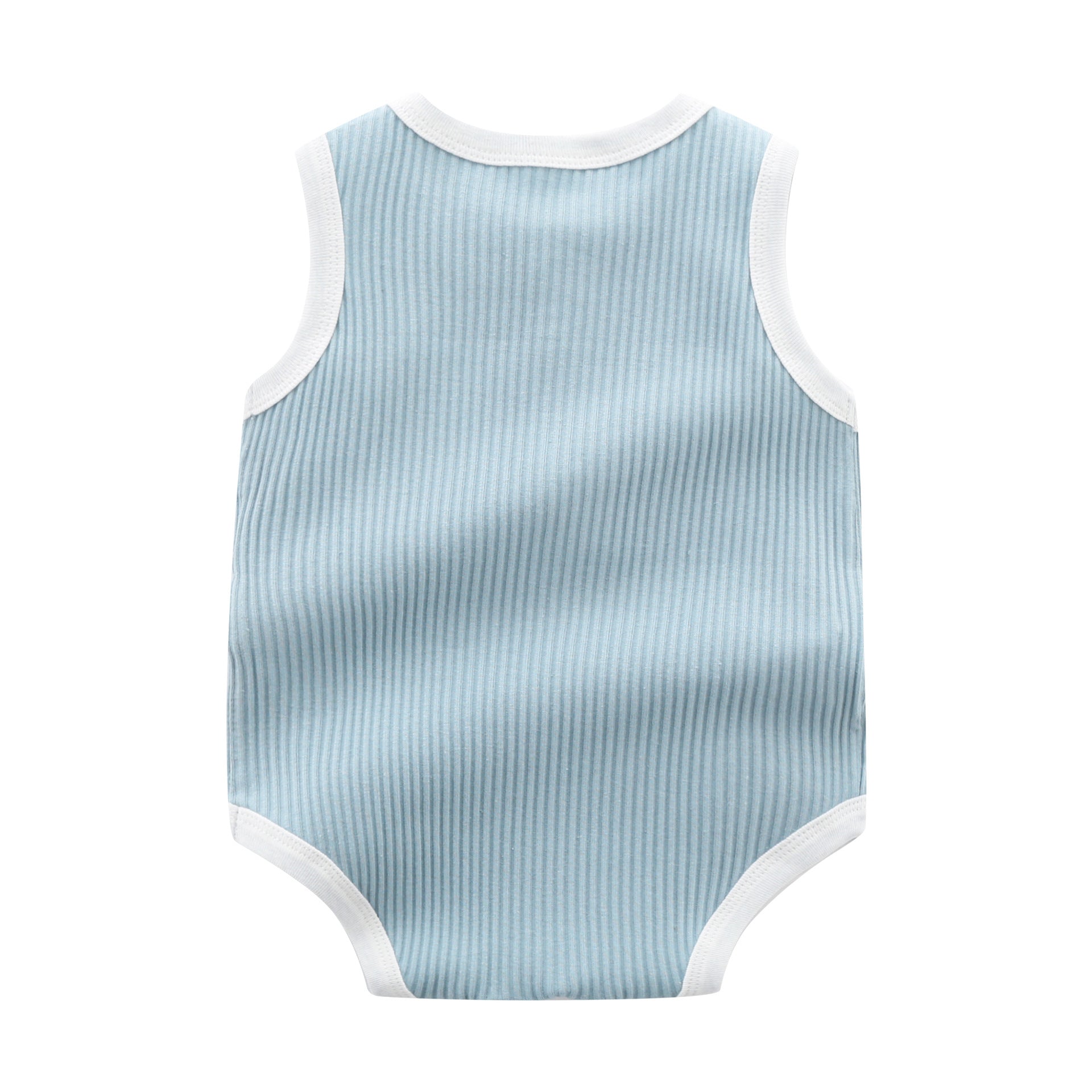 Blue Infant Boys Self-Design Cotton Bodysuit