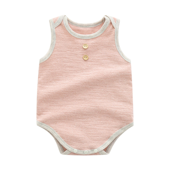 Infants Boys Sleeveless Cotton Bodysuit