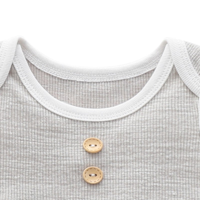 Infant Boys Grey Striped Sleeveless Bodysuit