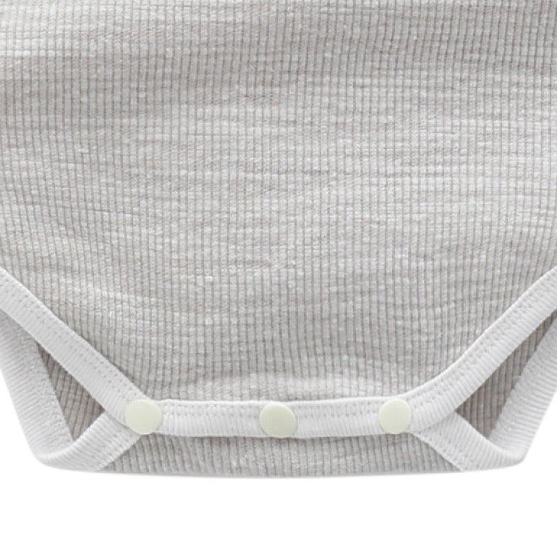 Infant Boys Grey Striped Sleeveless Bodysuit