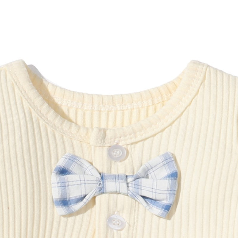 Infants Ribbed Cotton Rompers