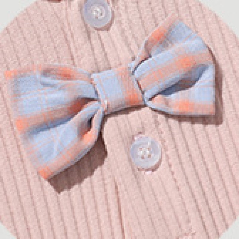 Infants Ribbed Cotton Rompers