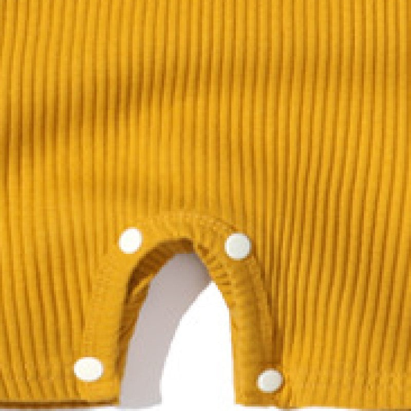 Infants Ribbed Cotton Rompers
