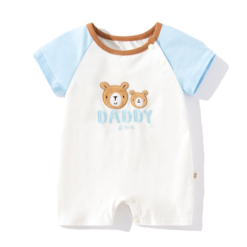 Kids Conversational Printed Cotton Romper