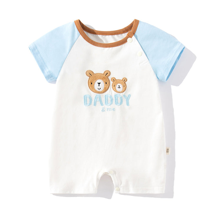 Kids Conversational Printed Cotton Romper