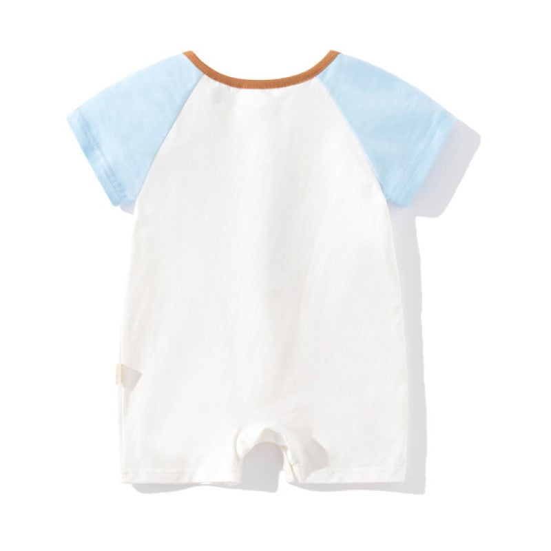 Kids Conversational Printed Cotton Romper