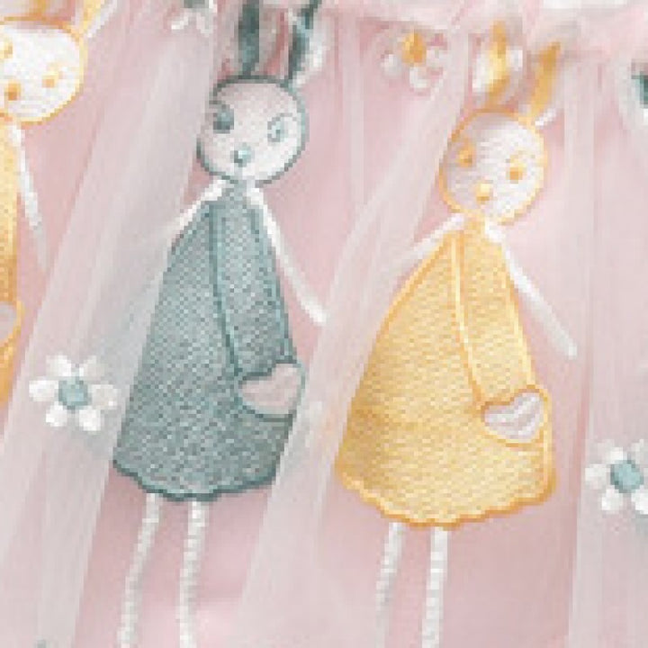 Infant Girls Pink Self Design Fit & Flare Cotton Dress With Bloomer