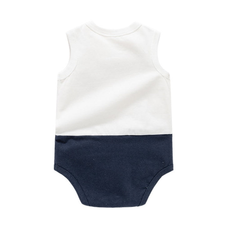 Infants Boy Round Neck Rompers