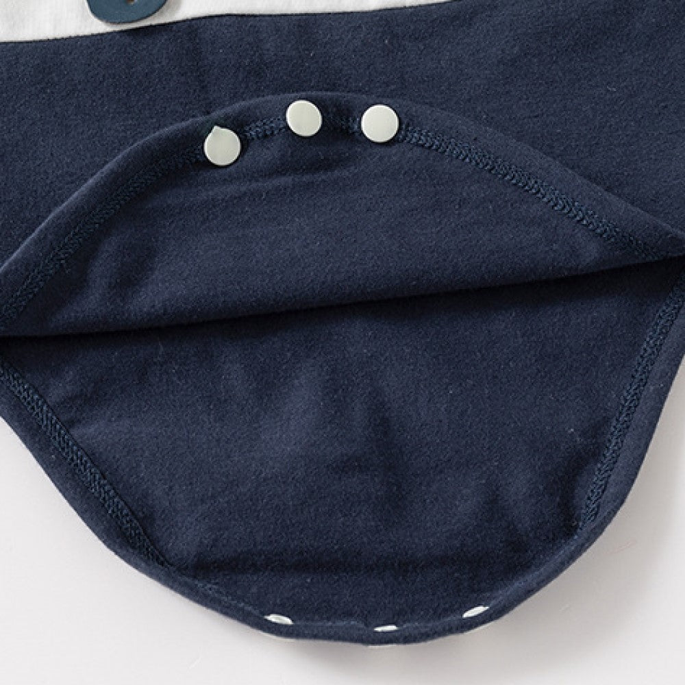 Infants Boy Round Neck Rompers