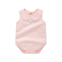 Infant Girls Cotton Round Neck Bodysuit