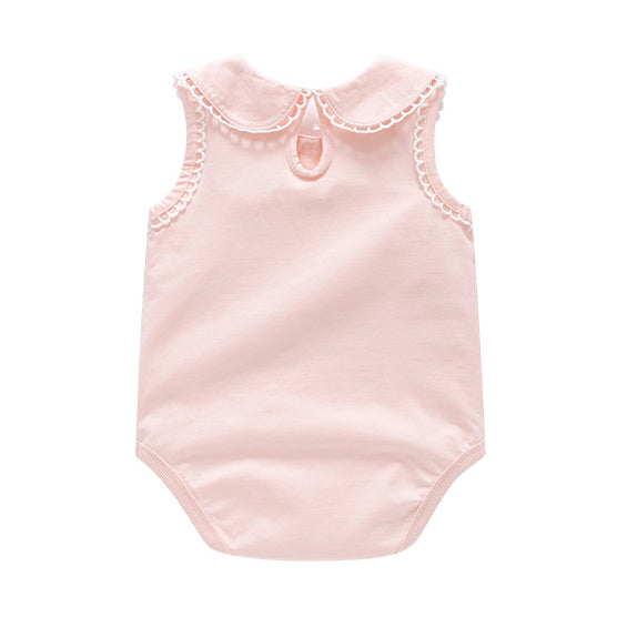Infant Girls Cotton Round Neck Bodysuit