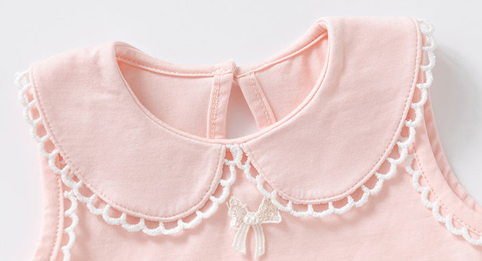 Infant Girls Cotton Round Neck Bodysuit