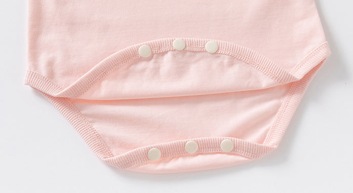 Infant Girls Cotton Round Neck Bodysuit