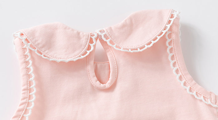 Infant Girls Cotton Round Neck Bodysuit