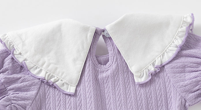 Infant Girls Embroidered Cotton Bodysuit