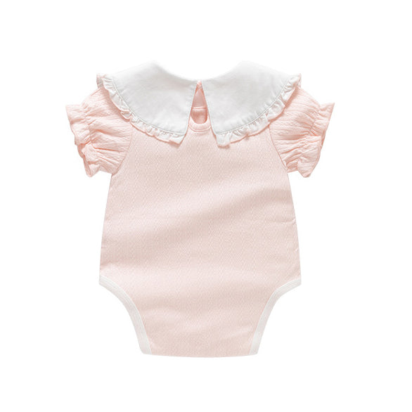 Infant Girls Embroidered Cotton Bodysuit