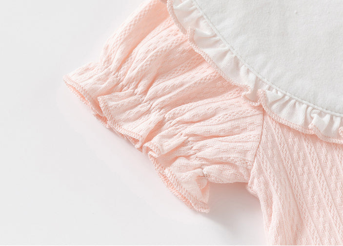 Infant Girls Embroidered Cotton Bodysuit