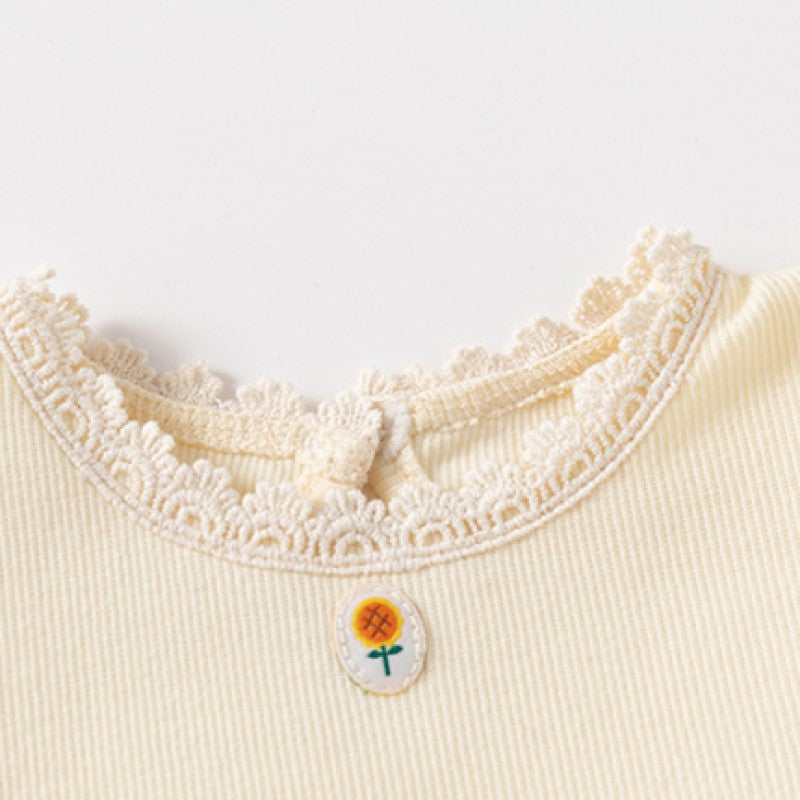 Infants Girls Embroidered Cotton Bodysuit