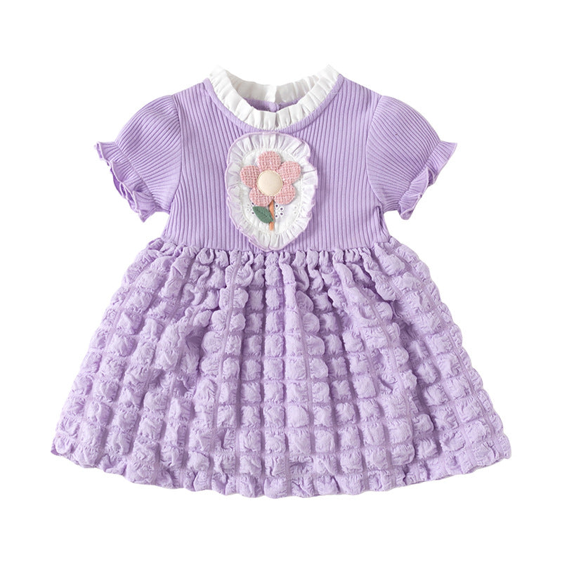 Applique Fit & Flare Dress