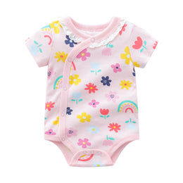Girls Floral Printed Pure Cotton Bodysuit
