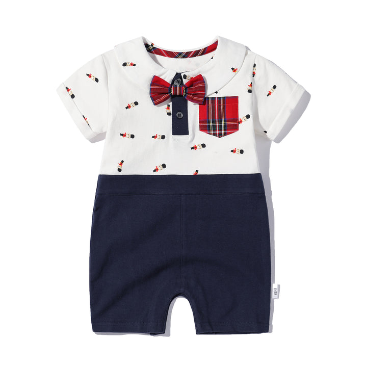 Boys Conversational Printed Cotton Romper