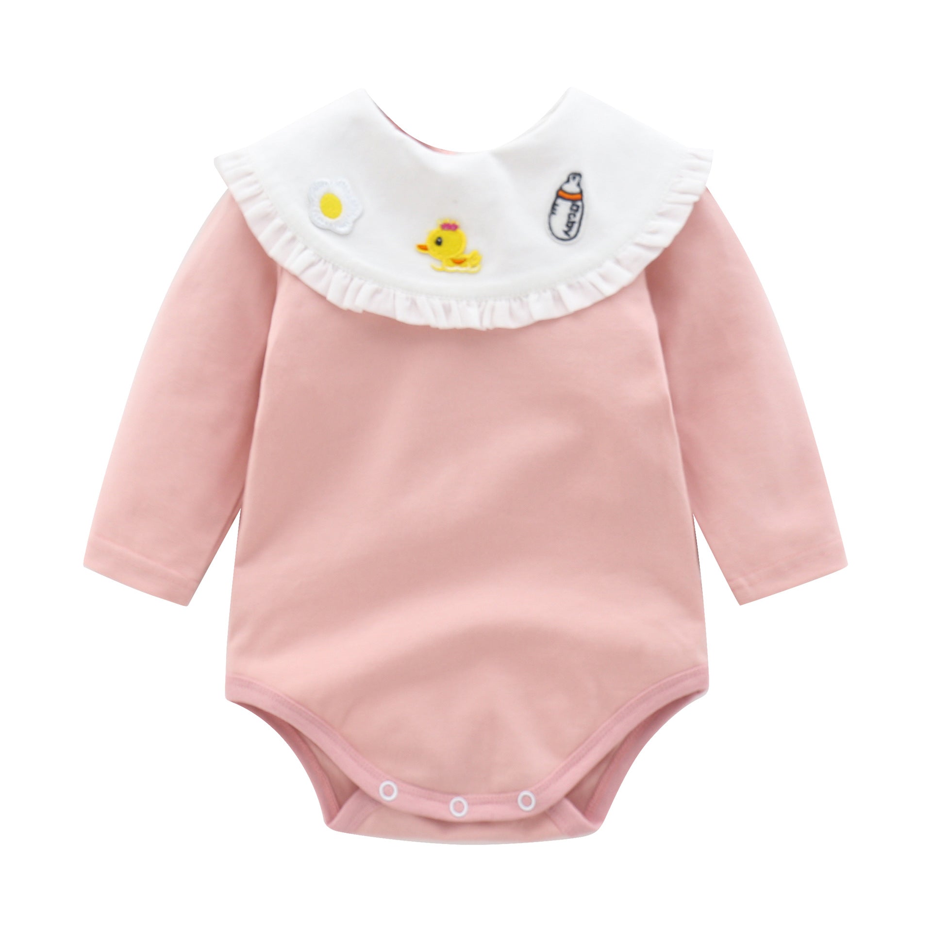 Infant Girls Printed Cotton Romper