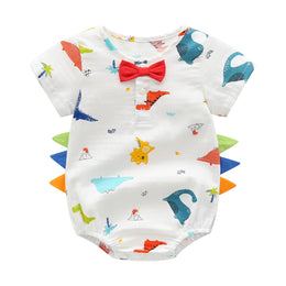 White Infants Boys Conversational Printed Bodysuits