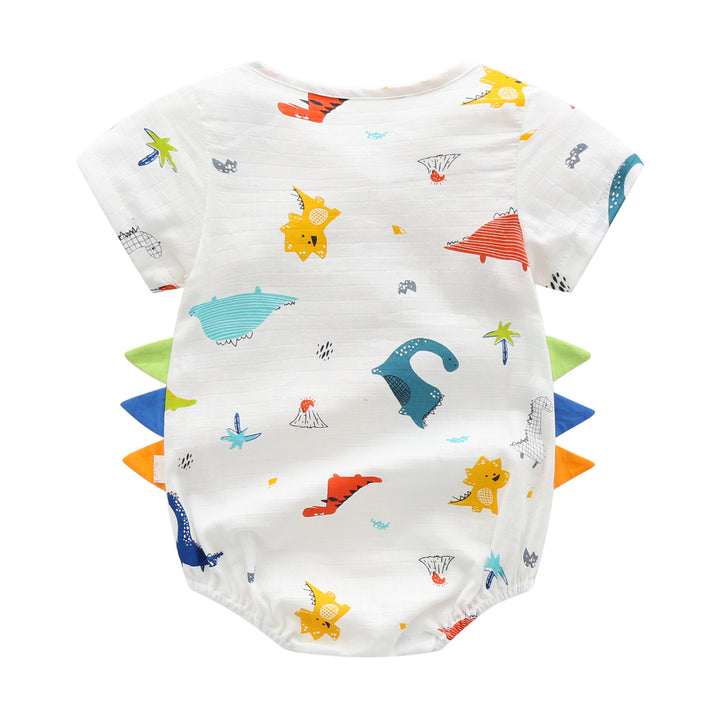 White Infants Boys Conversational Printed Bodysuits