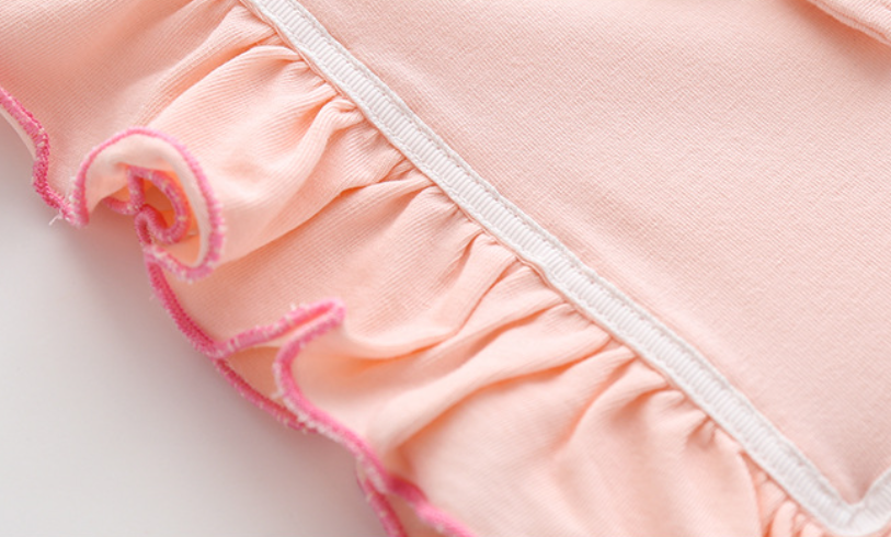 Infant Girls Pink Cotton Bodysuit