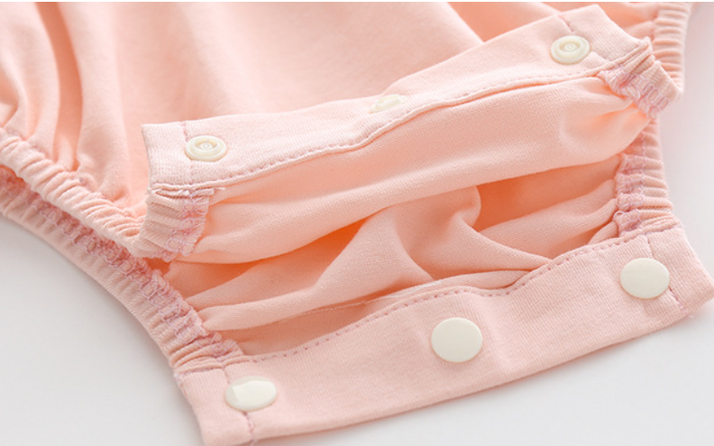 Infant Girls Pink Cotton Bodysuit