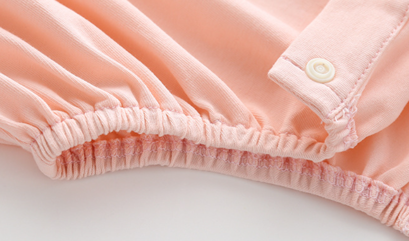 Infant Girls Pink Cotton Bodysuit