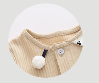 Infant Girls Round Neck Cotton Bodysuit
