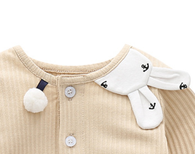 Infant Girls Round Neck Cotton Bodysuit