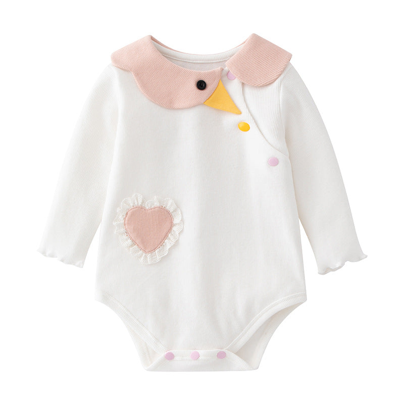 White Girls Cotton Bodysuit