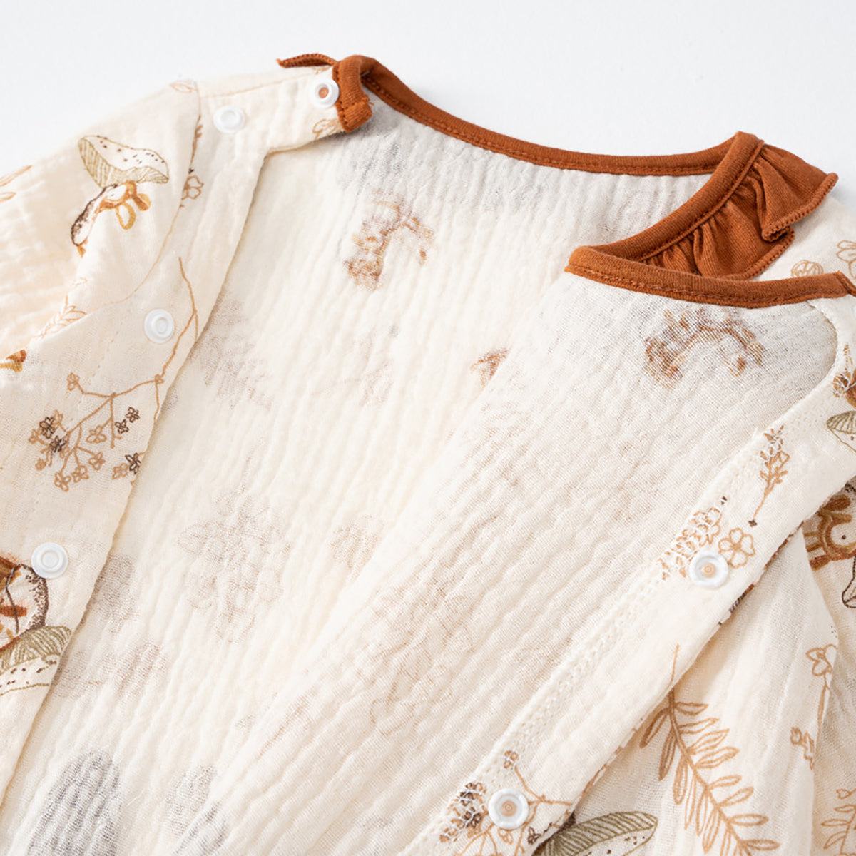 Girls Printed Cotton Rompers