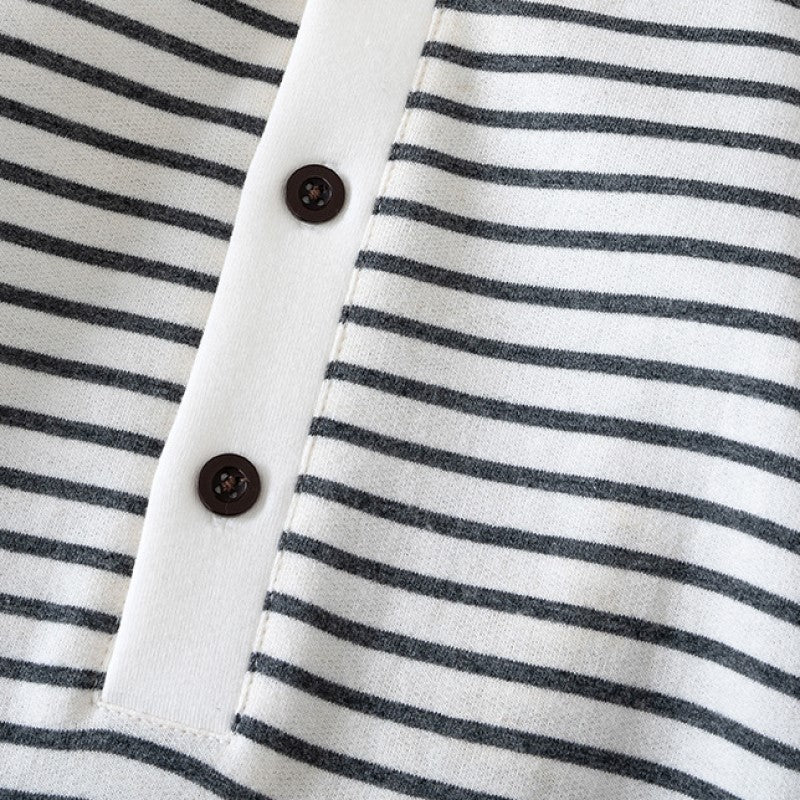 Infant Boys White Striped Cotton Rompers