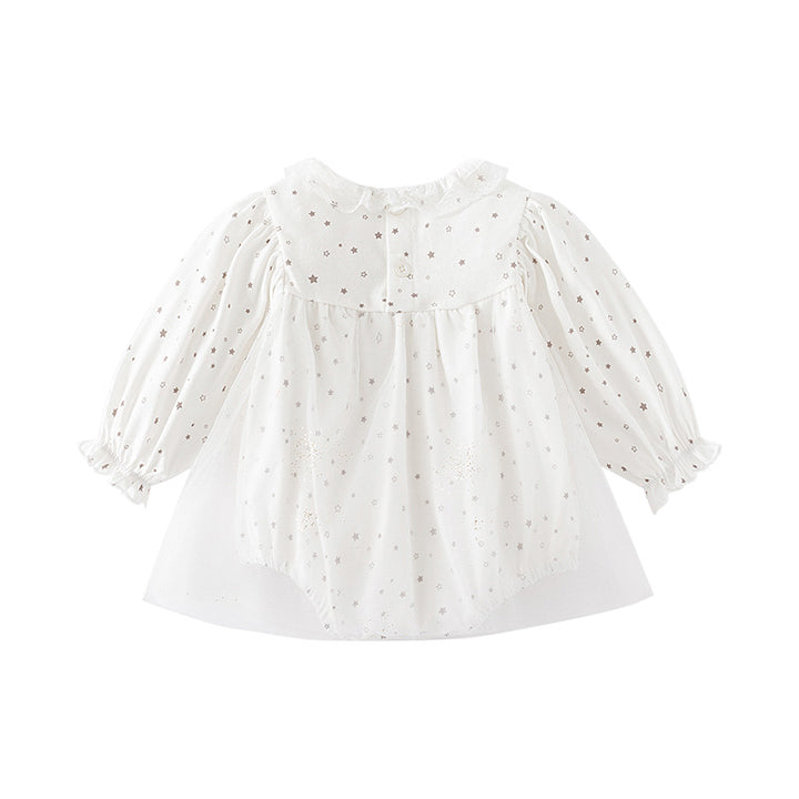 Infants Girls Polka Dot Printed Cotton Bodysuits