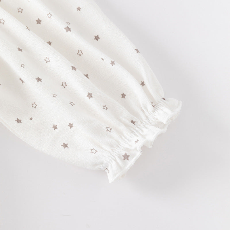 Infants Girls Polka Dot Printed Cotton Bodysuits