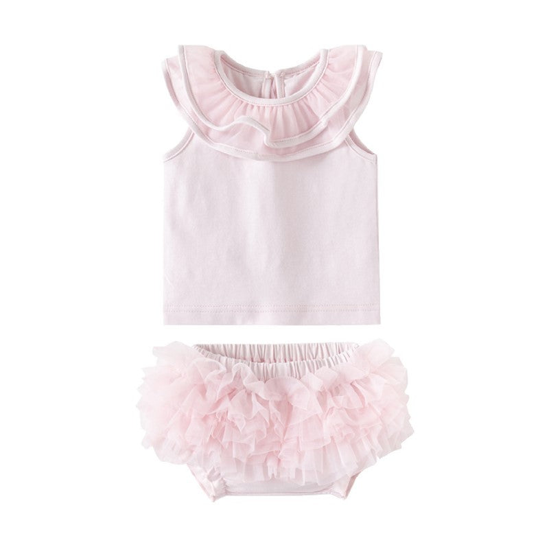 Girls Solid Top with Shorts