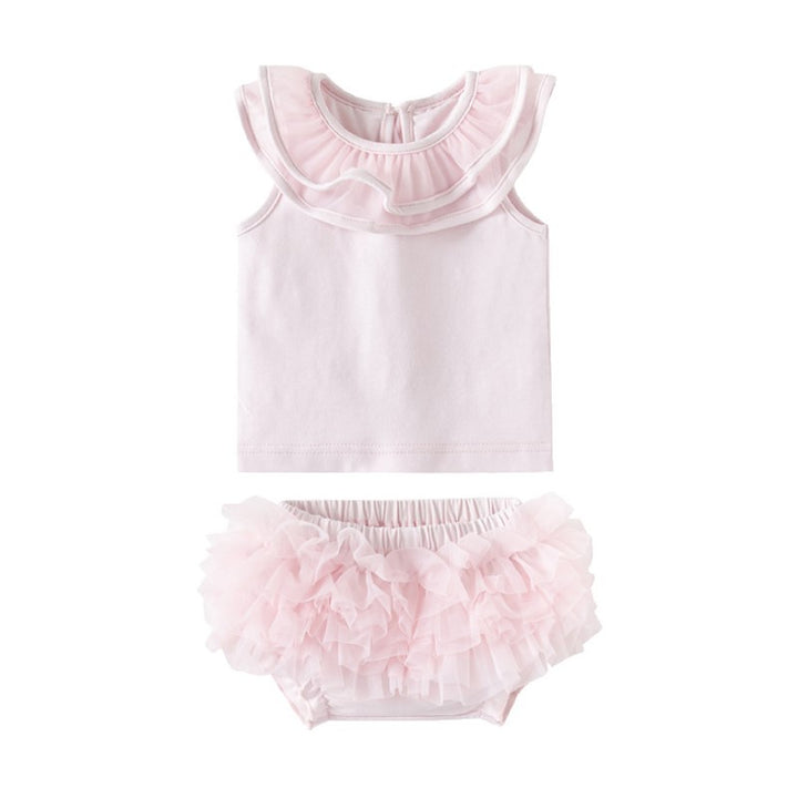 Girls Solid Top with Shorts
