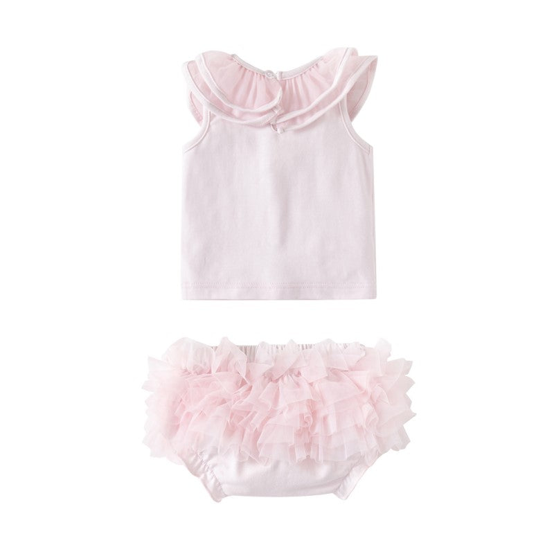 Girls Solid Top with Shorts