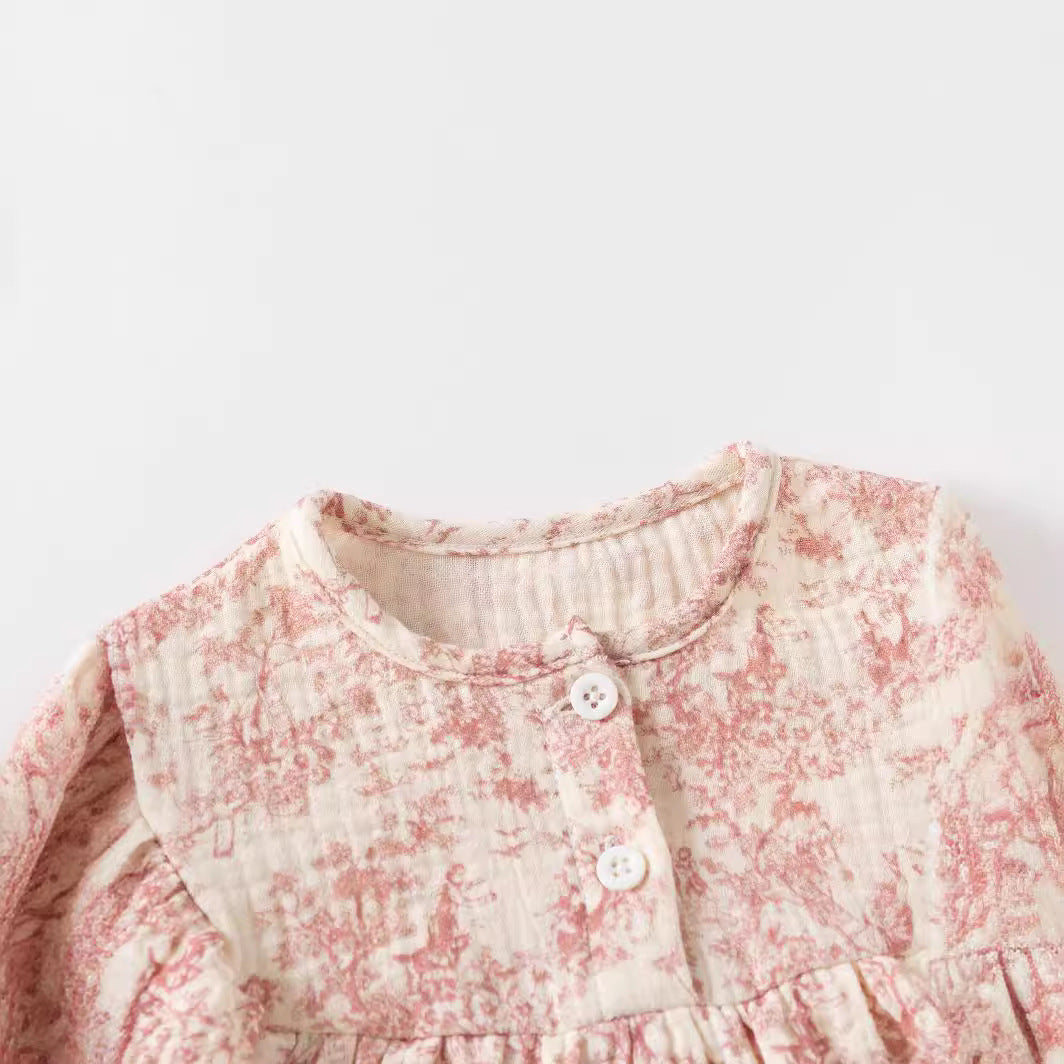Infants Printed Bodysuit With Head Band