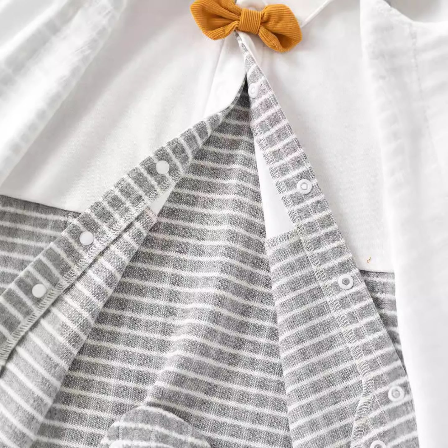 Infant Boys Checked Cotton Rompers