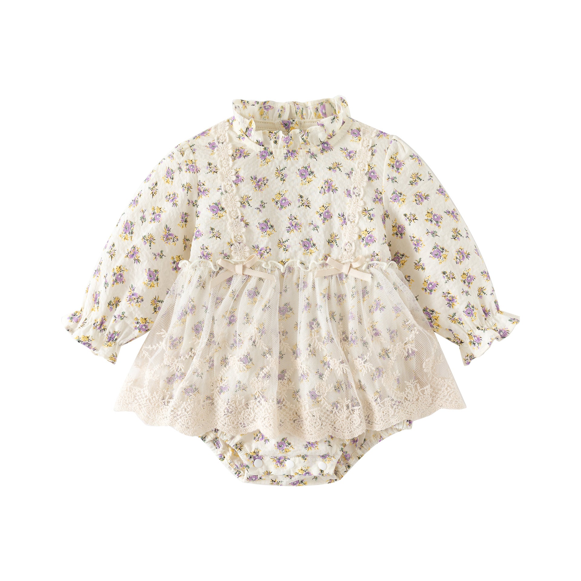 Infant Girls Printed Cotton Bodysuit