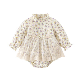 Infant Girls Printed Cotton Bodysuit